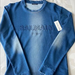 NWT Balmain Denim Sweater (Unworn)